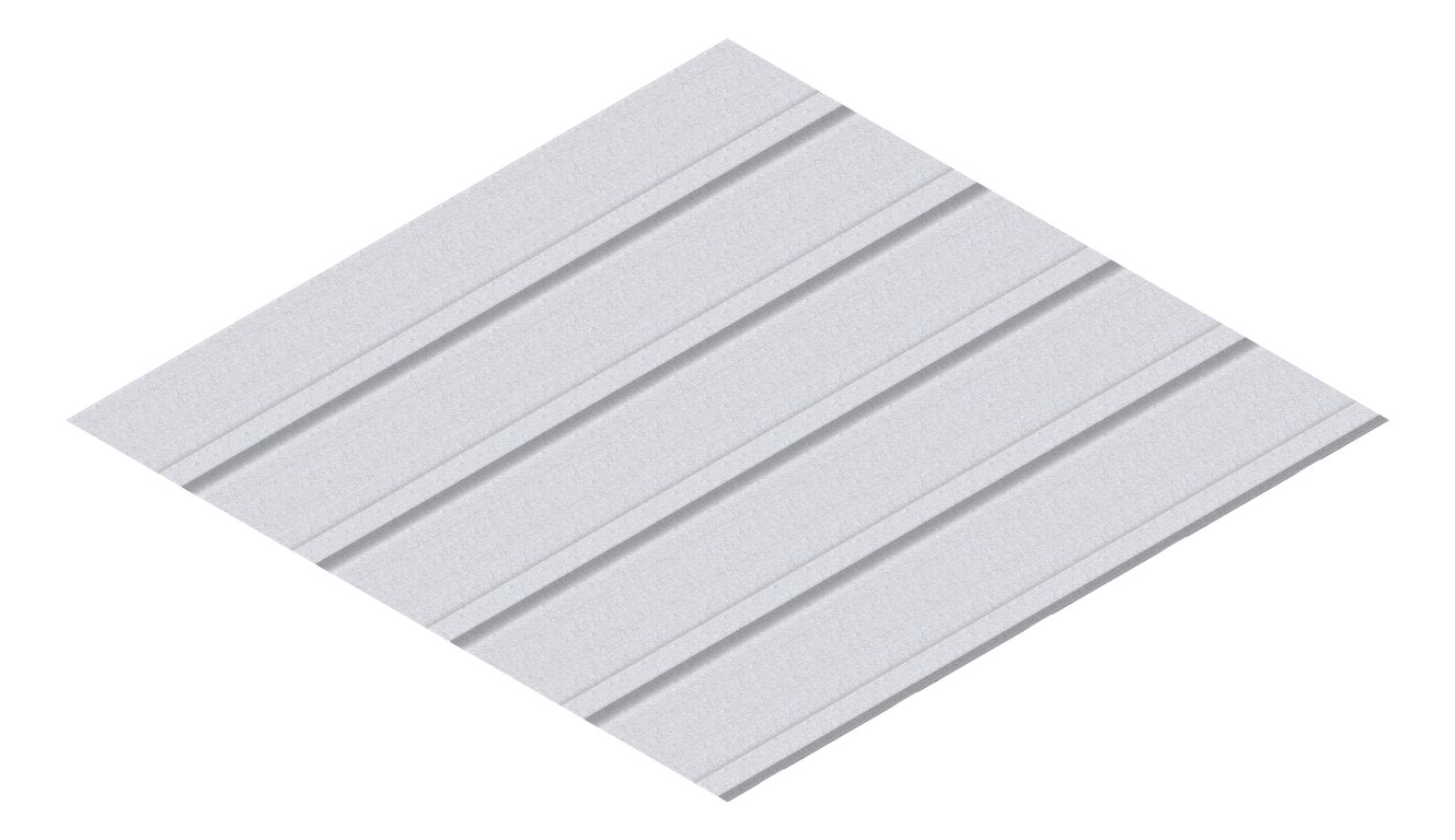 3D Presentation Image of Metal SheetCladding Lysaght KlipLok406 ZincalumeSteel