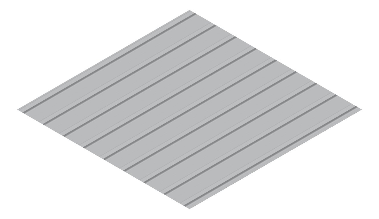 3D Presentation Image of Metal SheetCladding Lysaght KlipLok700Classic Bluegum
