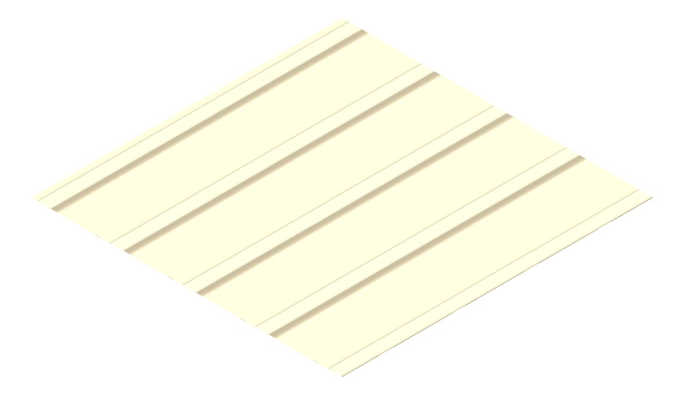 3D Presentation Image of Metal SheetCladding Lysaght KlipLok700Classic ClassicCream