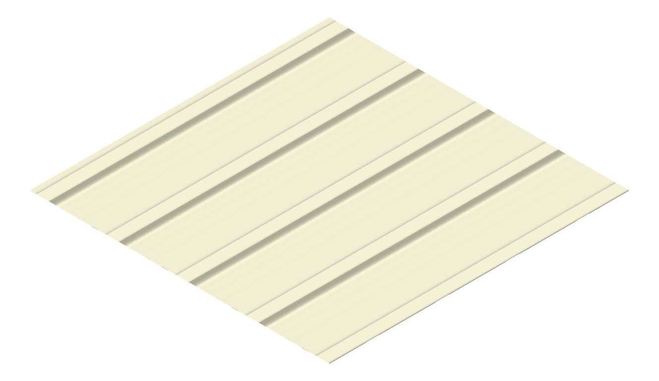 3D Presentation Image of Metal SheetCladding Lysaght KlipLok700Classic EveningHaze