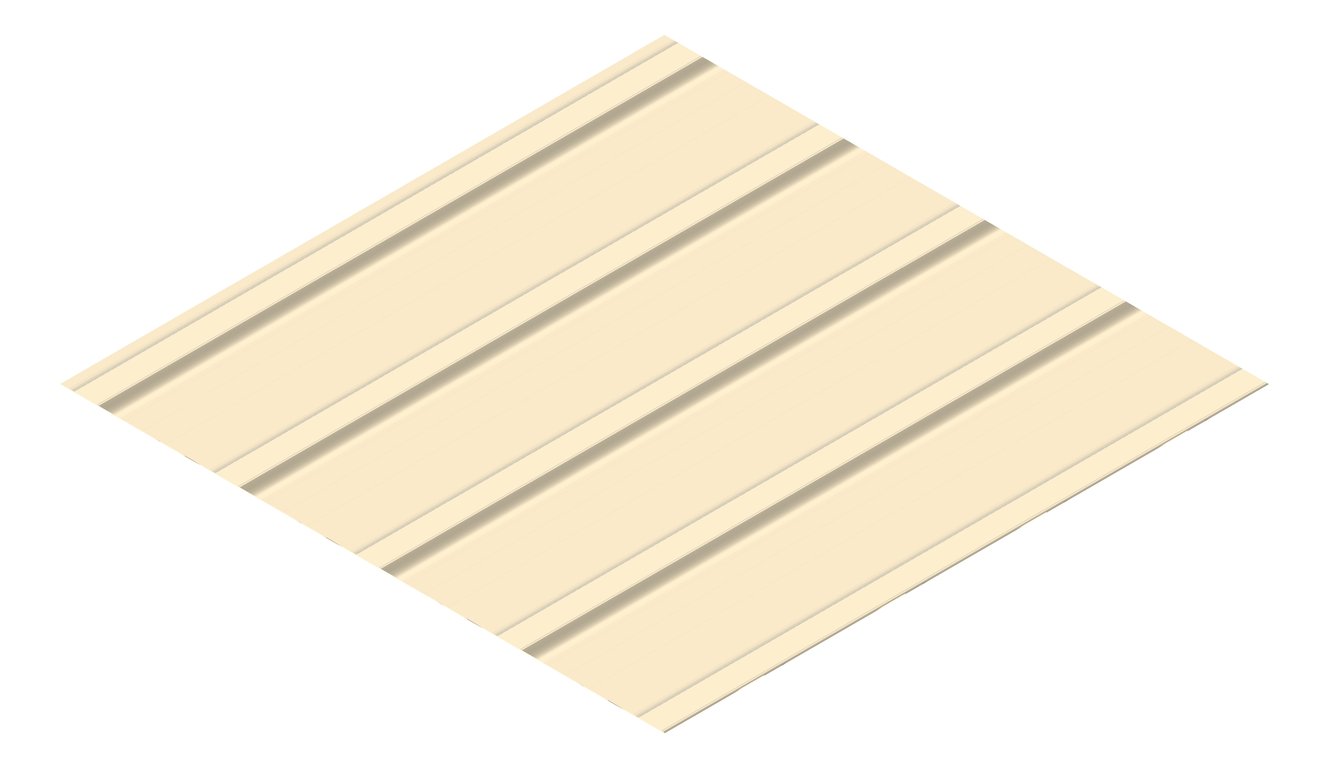 3D Presentation Image of Metal SheetCladding Lysaght KlipLok700Classic Paperbark