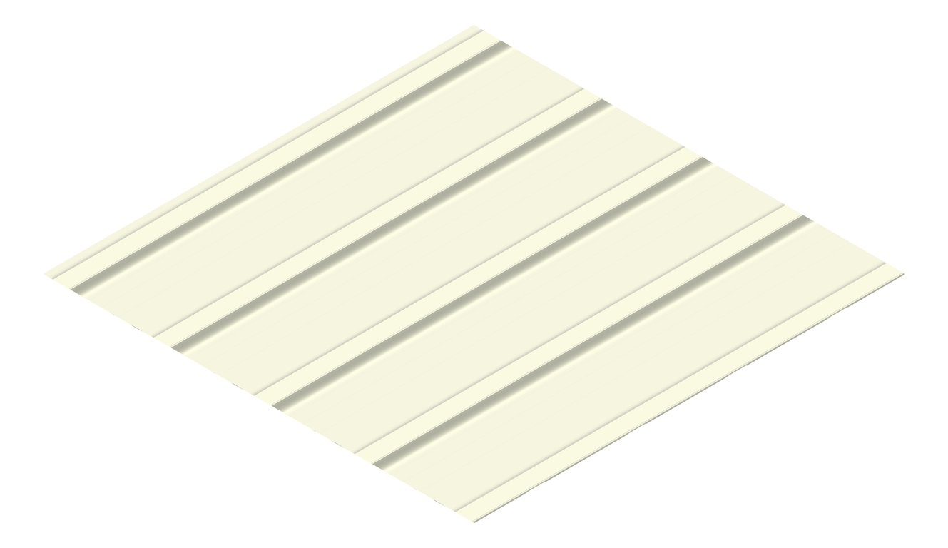 3D Presentation Image of Metal SheetCladding Lysaght KlipLok700Classic Rhea