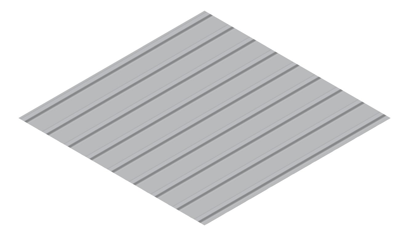 3D Presentation Image of Metal SheetCladding Lysaght KlipLok700HiStrength BluegumMatt