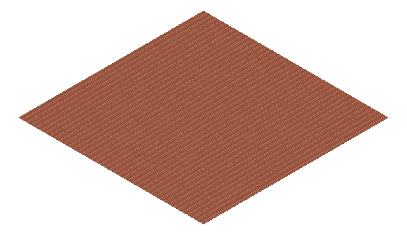 3D Presentation Image of Metal SheetCladding Lysaght MiniOrb Aries