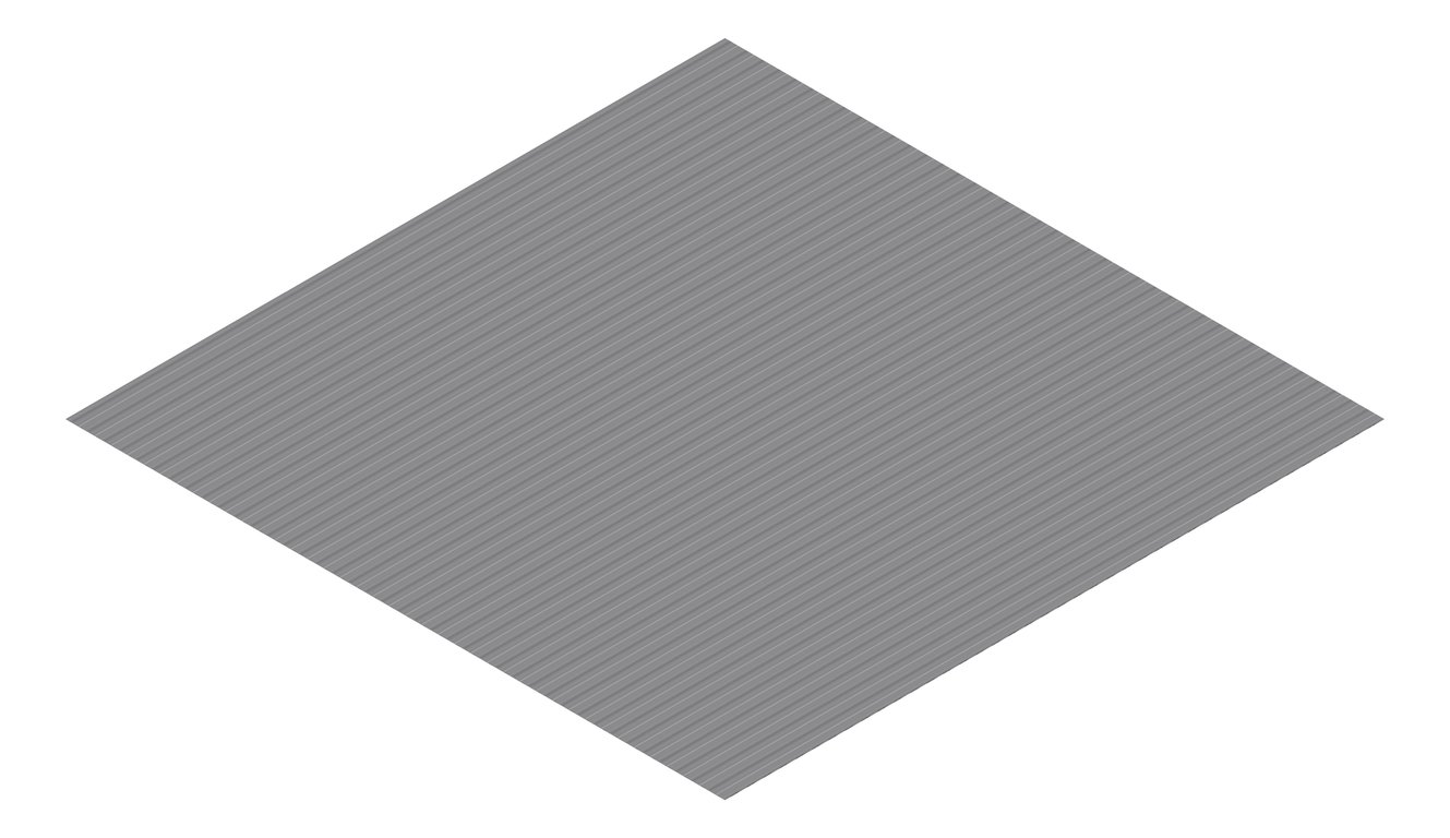 3D Presentation Image of Metal SheetCladding Lysaght MiniOrb Basalt