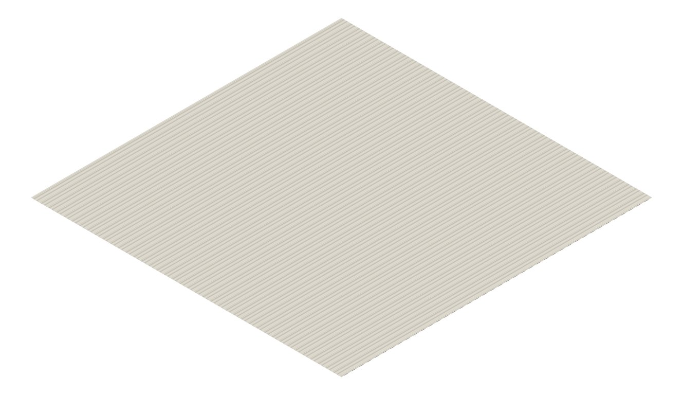 3D Presentation Image of Metal SheetCladding Lysaght MiniOrb Dune
