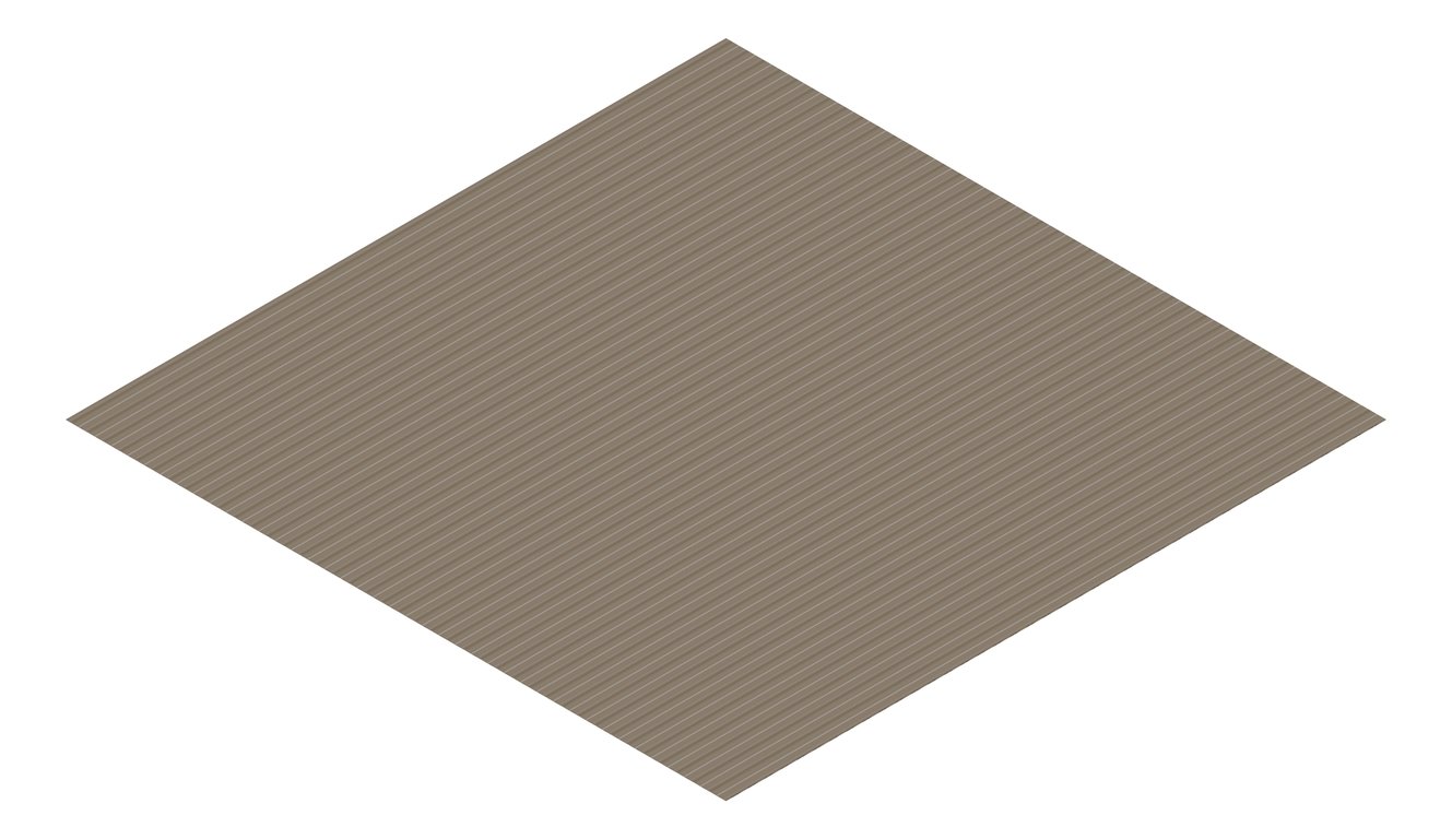 3D Presentation Image of Metal SheetCladding Lysaght MiniOrb Jasper
