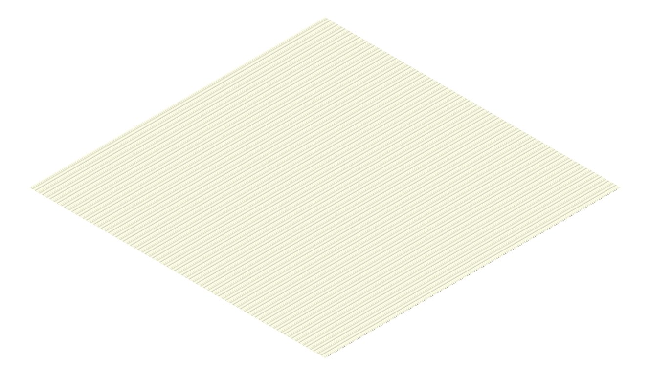 3D Presentation Image of Metal SheetCladding Lysaght MiniOrb Rhea
