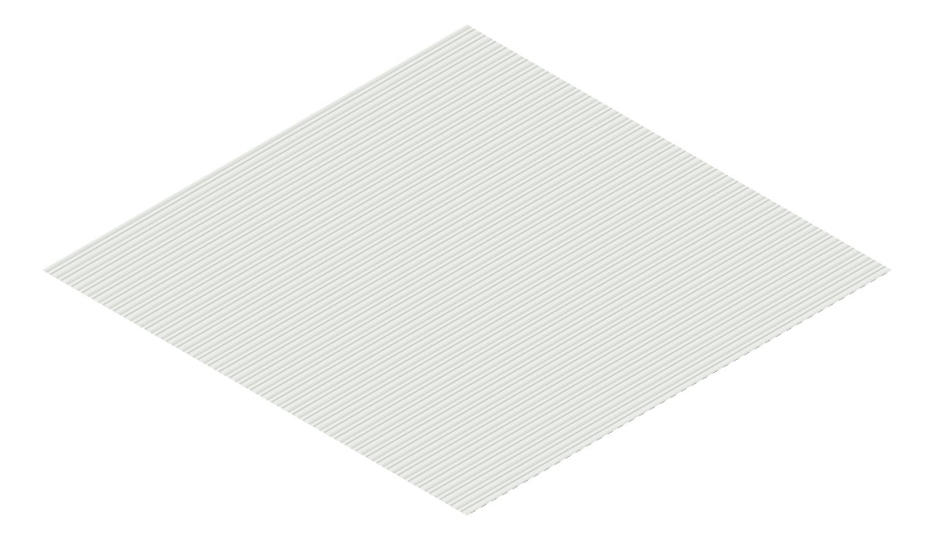 3D Presentation Image of Metal SheetCladding Lysaght MiniOrb ShaleGrey
