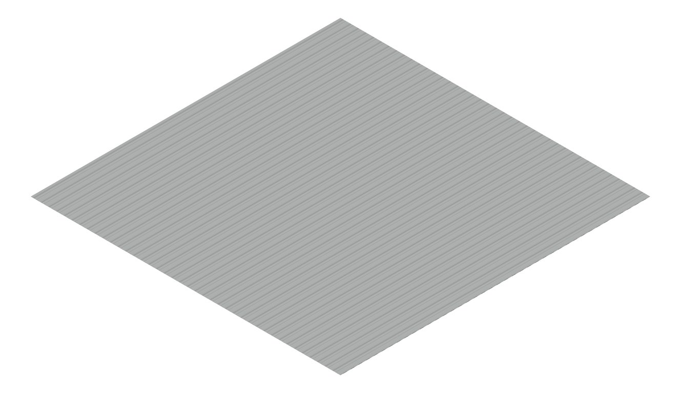 3D Presentation Image of Metal SheetCladding Lysaght MiniOrb Windspray