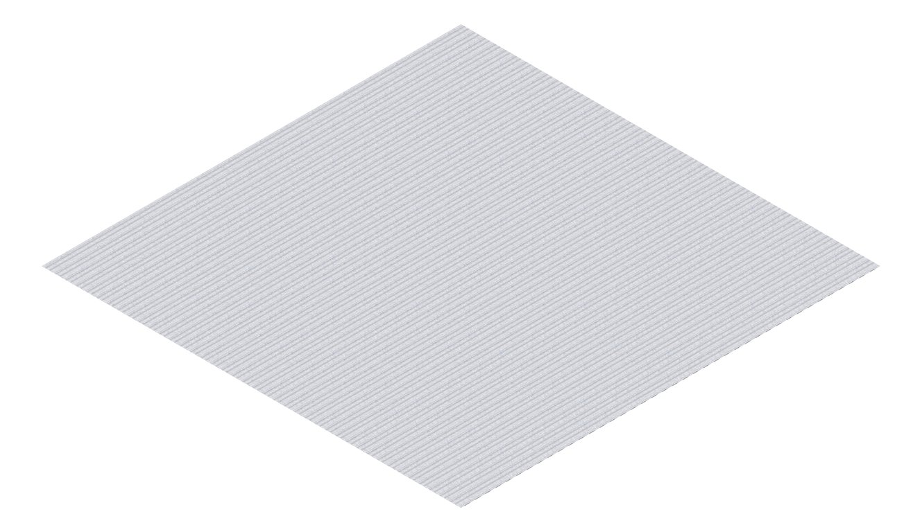 3D Presentation Image of Metal SheetCladding Lysaght MiniOrb ZincalumeSteel