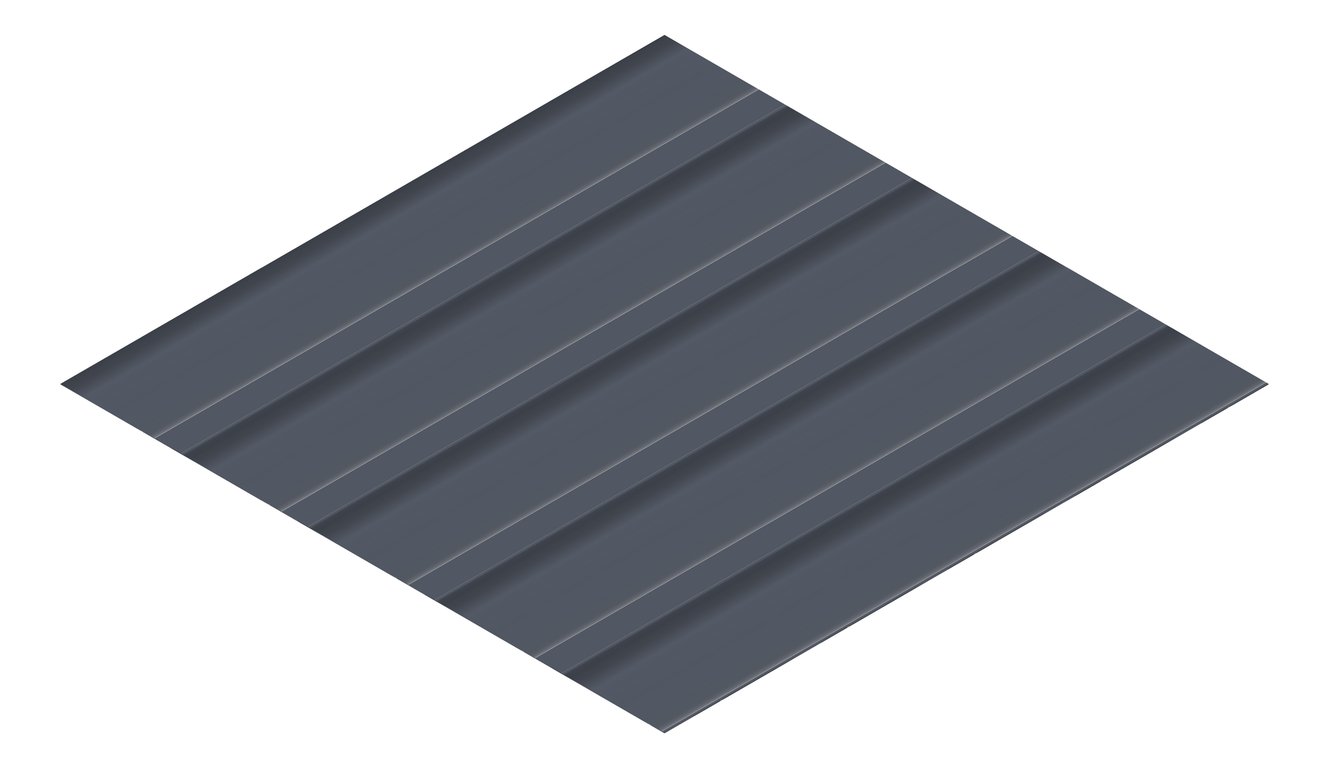 3D Presentation Image of Metal SheetCladding Lysaght MultiClad Ironstone