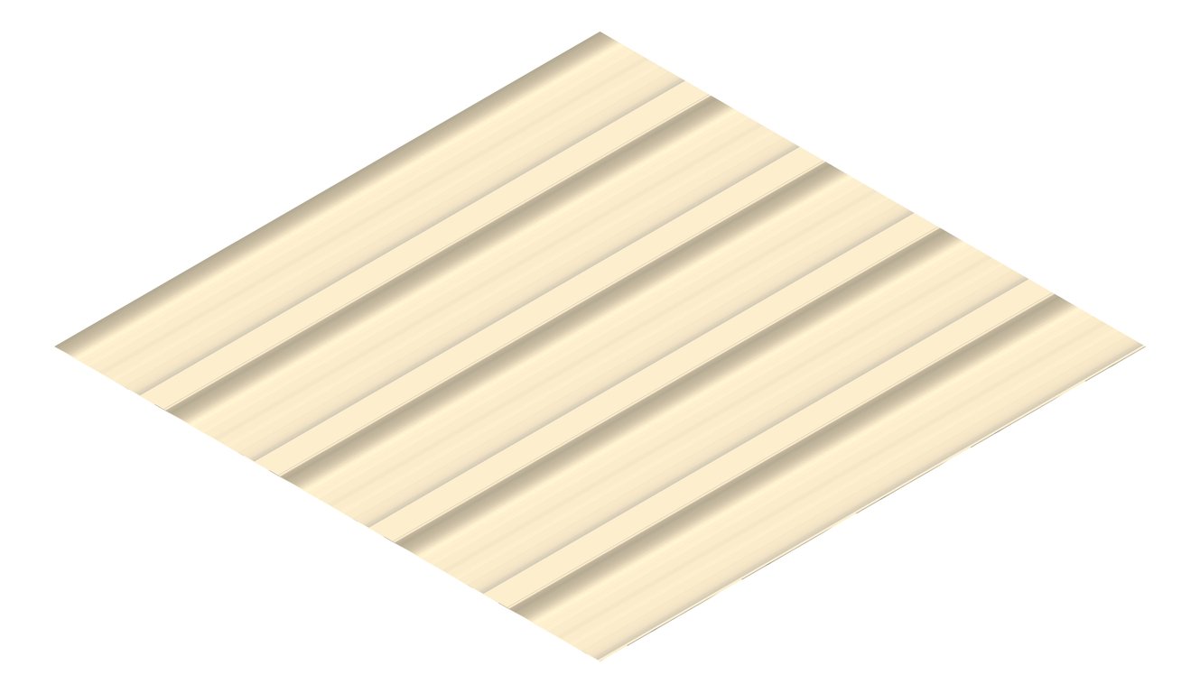 3D Presentation Image of Metal SheetCladding Lysaght MultiClad Paperbark