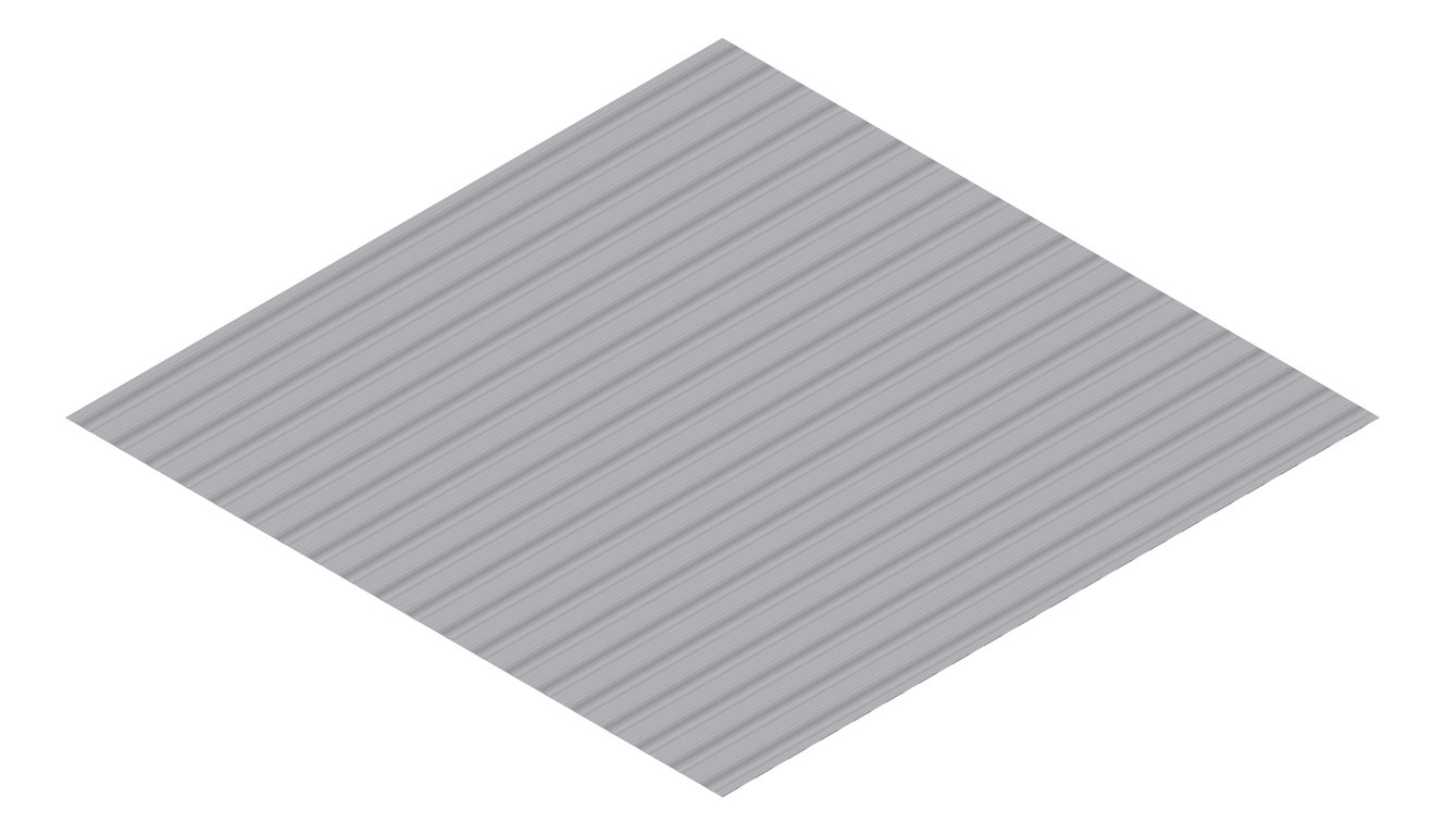 3D Presentation Image of Metal SheetCladding Lysaght PanelRib Astro