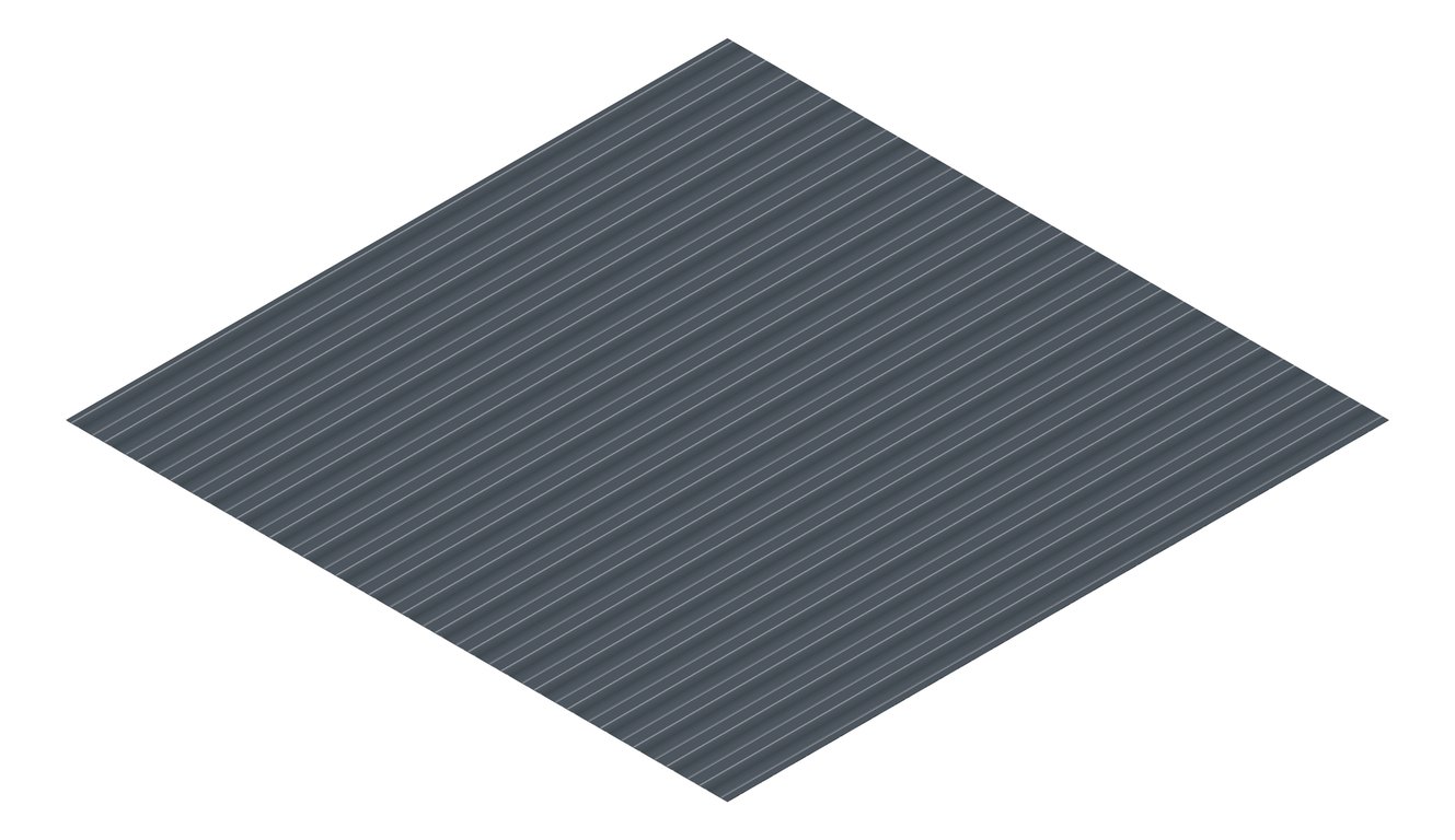 3D Presentation Image of Metal SheetCladding Lysaght PanelRib Celestian