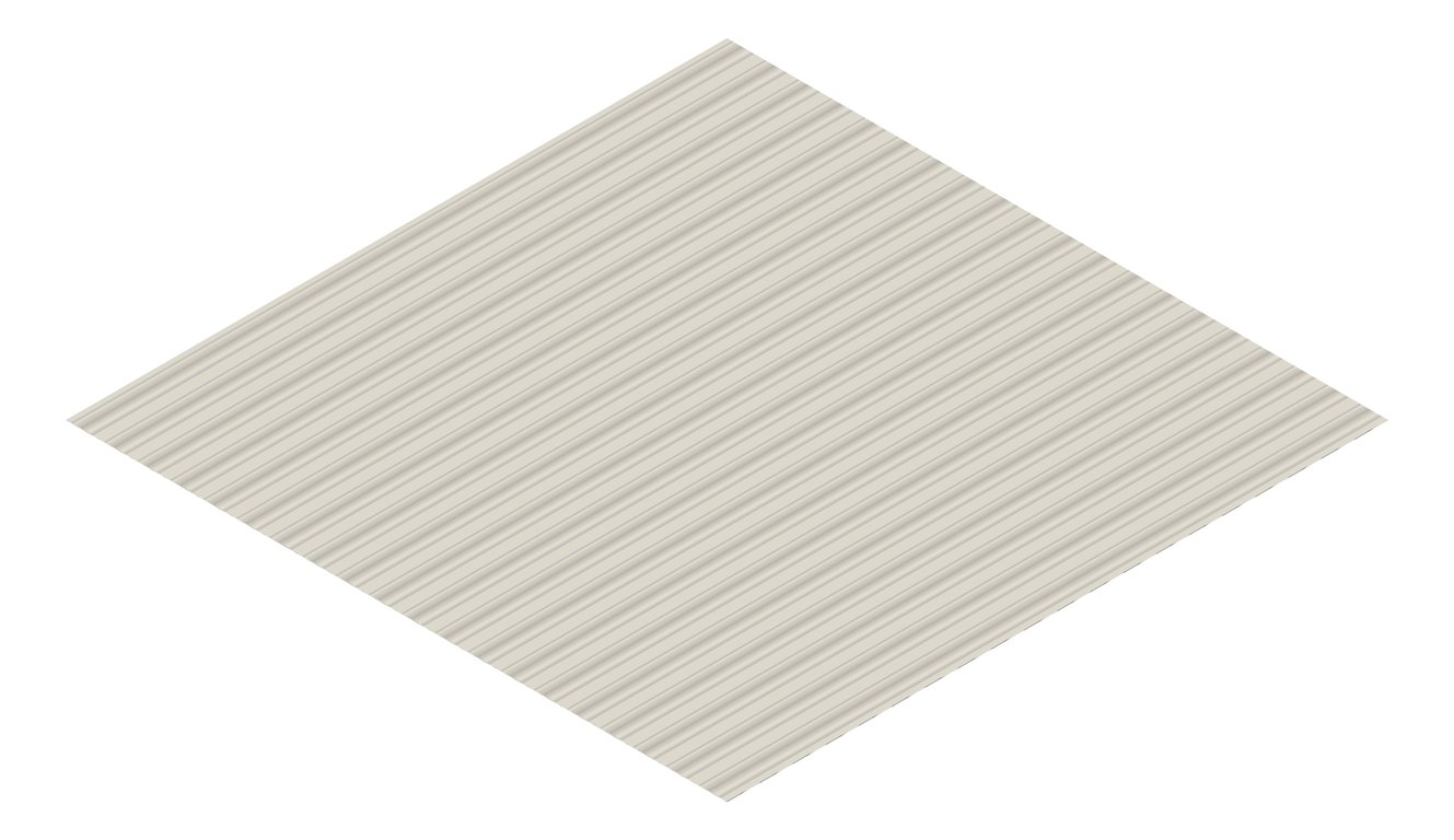 3D Presentation Image of Metal SheetCladding Lysaght PanelRib DuneMatt