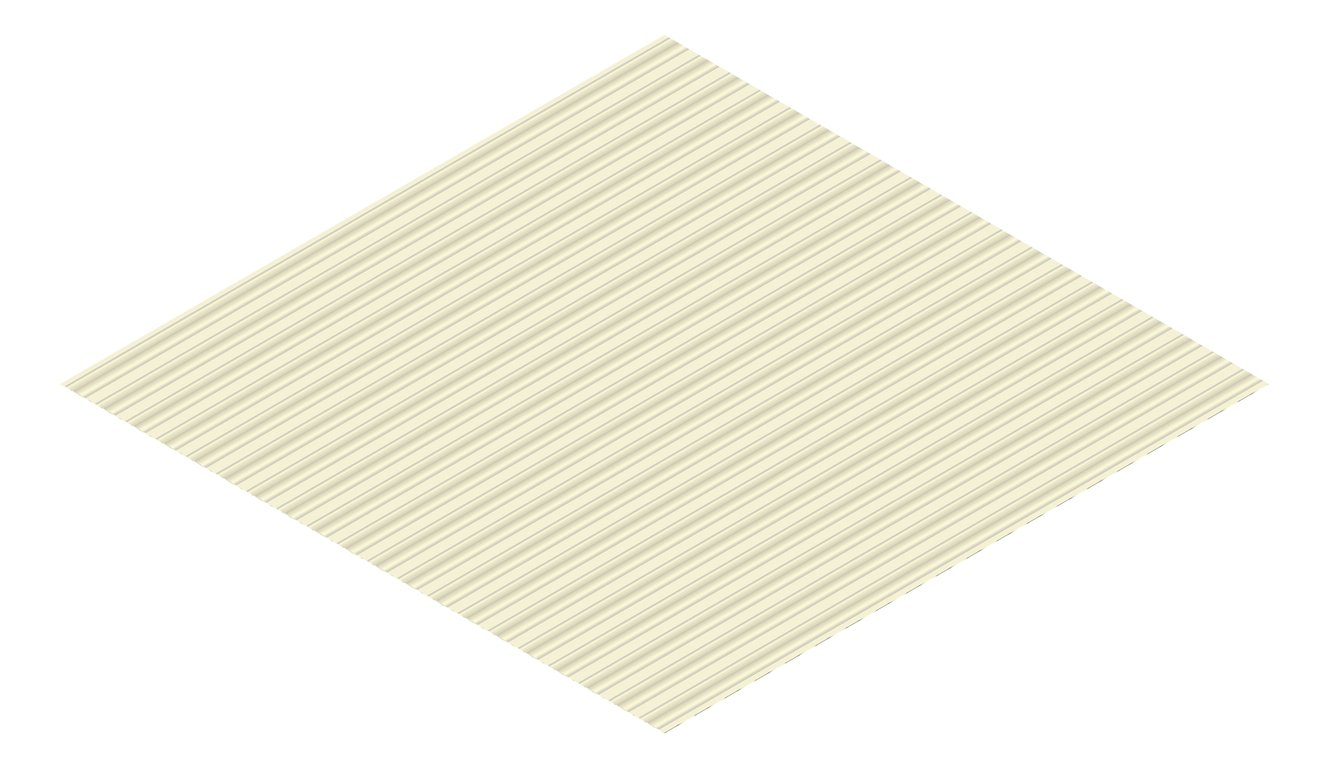 3D Presentation Image of Metal SheetCladding Lysaght PanelRib EveningHaze