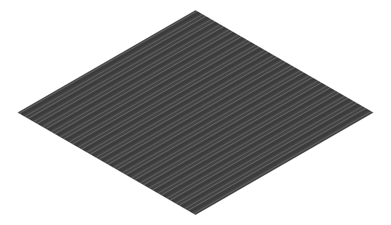 3D Presentation Image of Metal SheetCladding Lysaght PanelRib MonumentMatt
