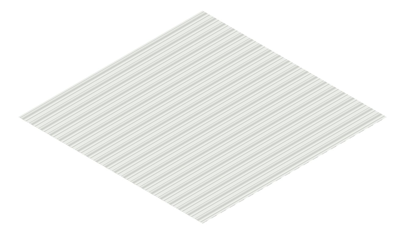 3D Presentation Image of Metal SheetCladding Lysaght PanelRib ShaleGreyMatt