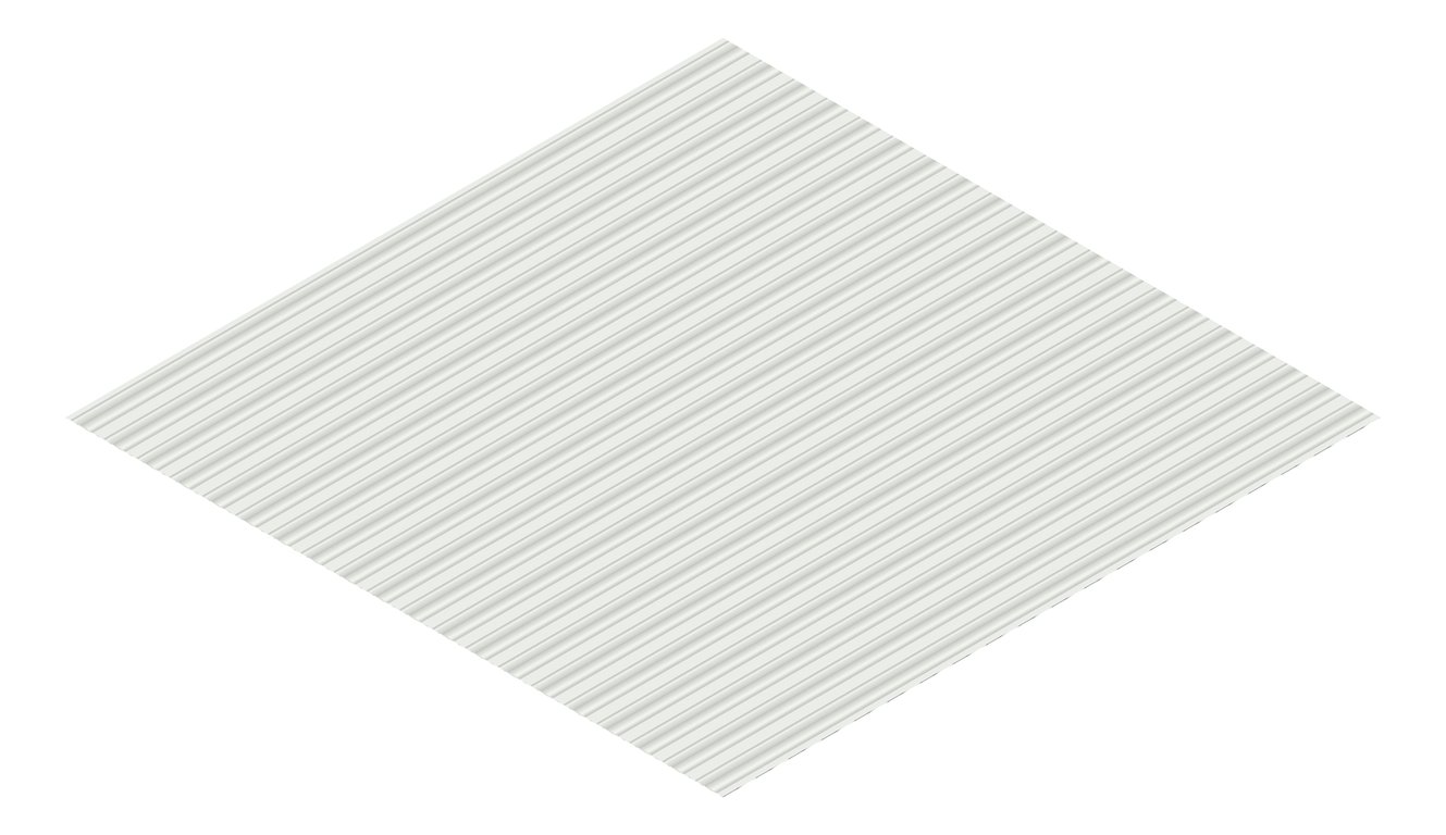 3D Presentation Image of Metal SheetCladding Lysaght PanelRib ShaleGrey