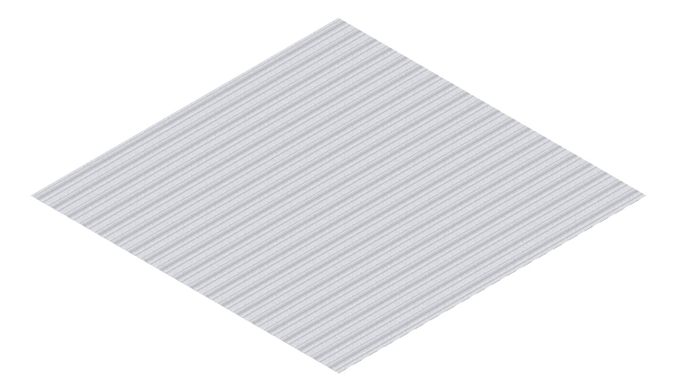 3D Presentation Image of Metal SheetCladding Lysaght PanelRib ZincalumeSteel