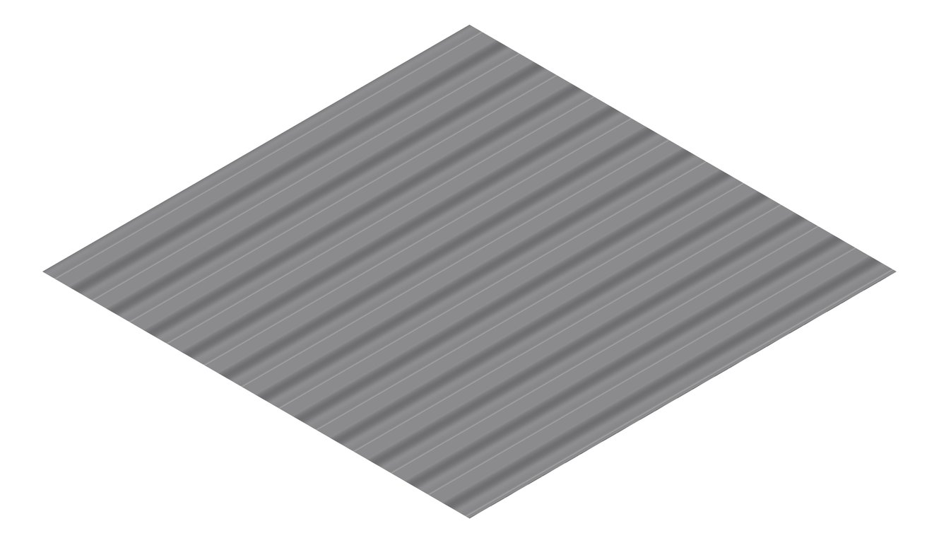3D Presentation Image of Metal SheetCladding Lysaght SpanDek Basalt
