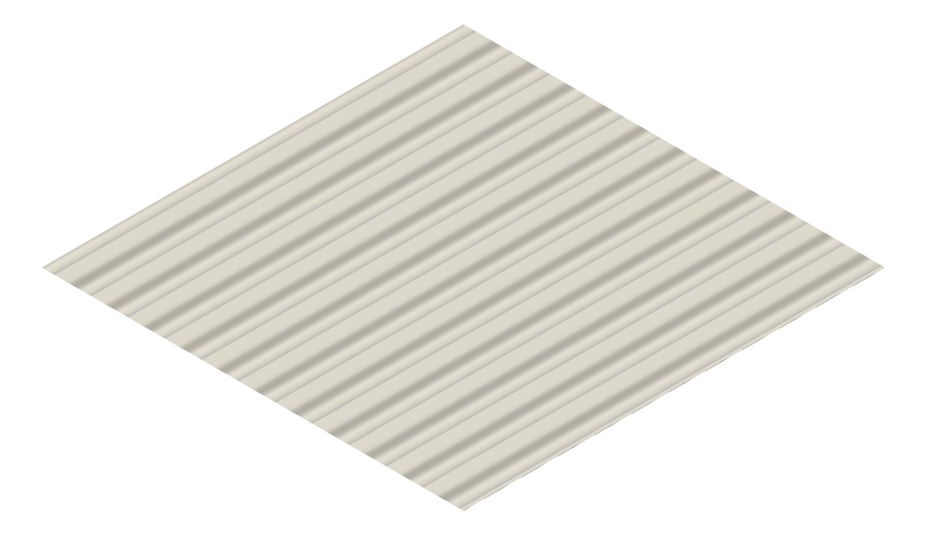 3D Presentation Image of Metal SheetCladding Lysaght SpanDek DuneMatt