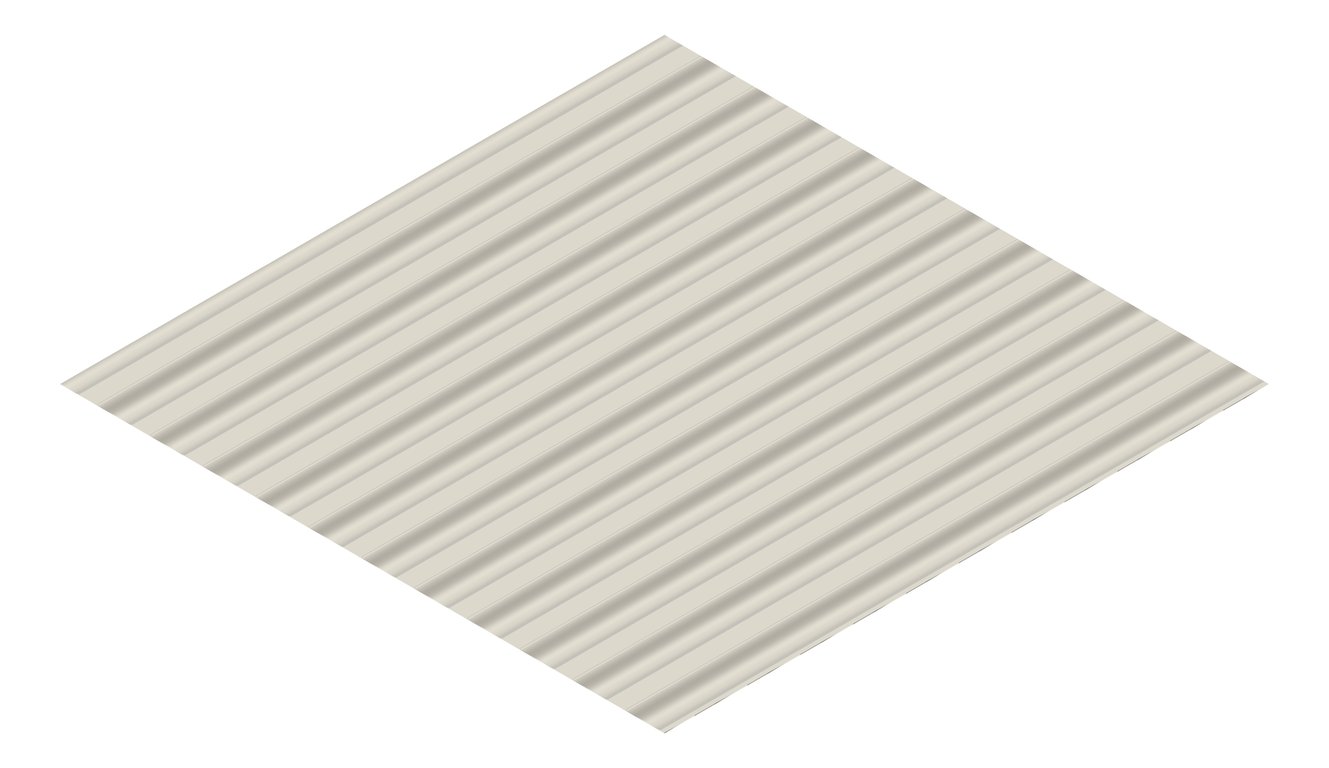 3D Presentation Image of Metal SheetCladding Lysaght SpanDek Dune