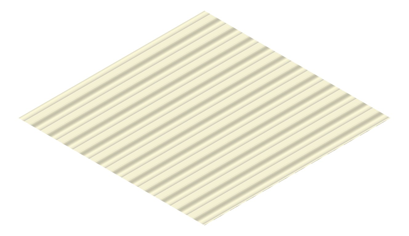 3D Presentation Image of Metal SheetCladding Lysaght SpanDek EveningHaze