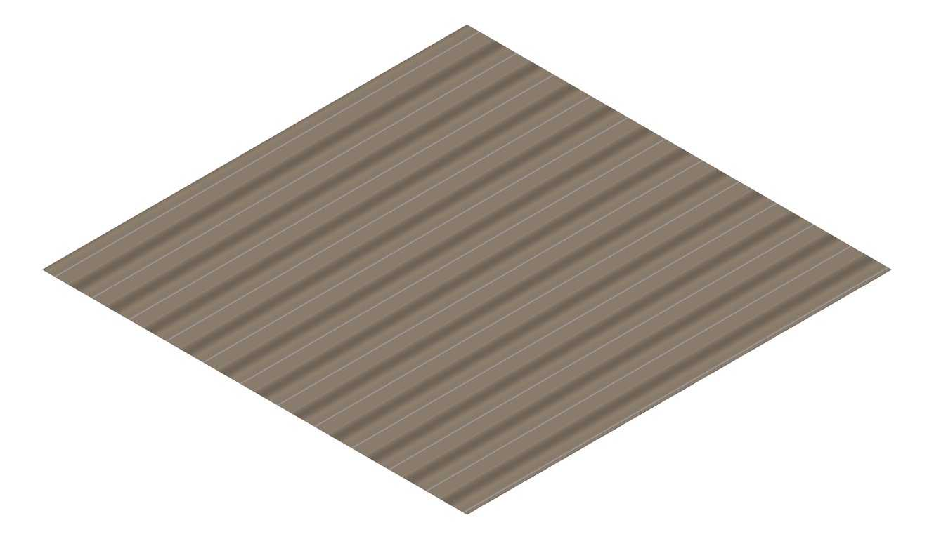 3D Presentation Image of Metal SheetCladding Lysaght SpanDek Jasper