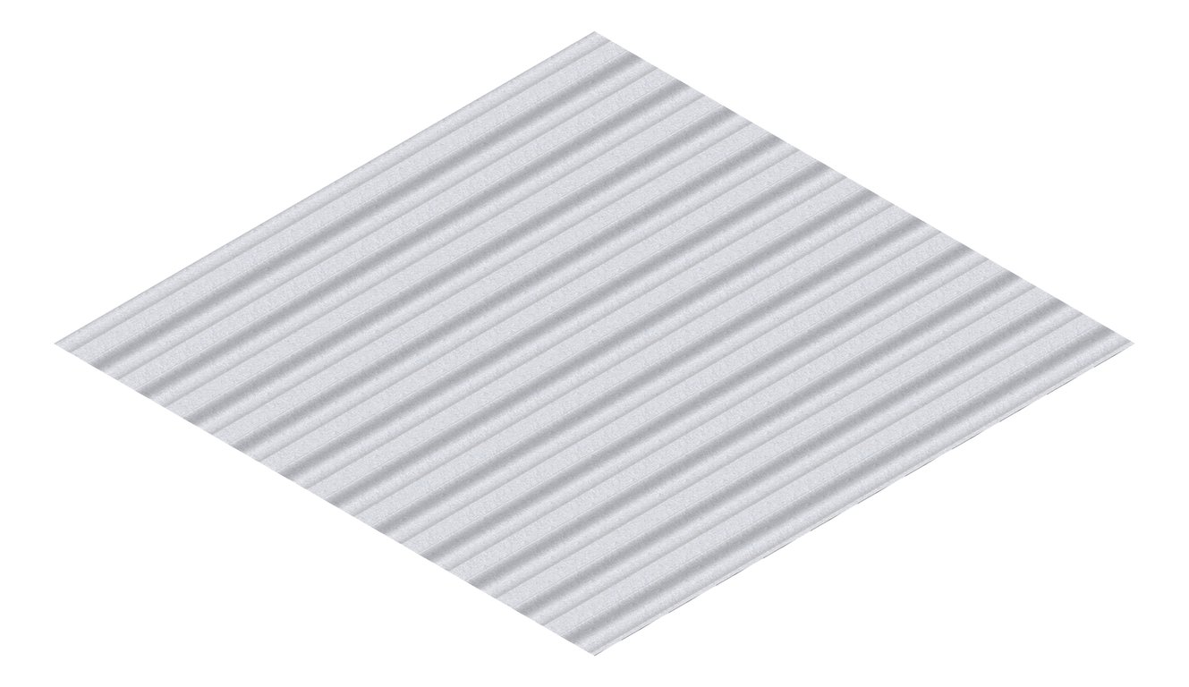 3D Presentation Image of Metal SheetCladding Lysaght SpanDek ZincalumeSteel