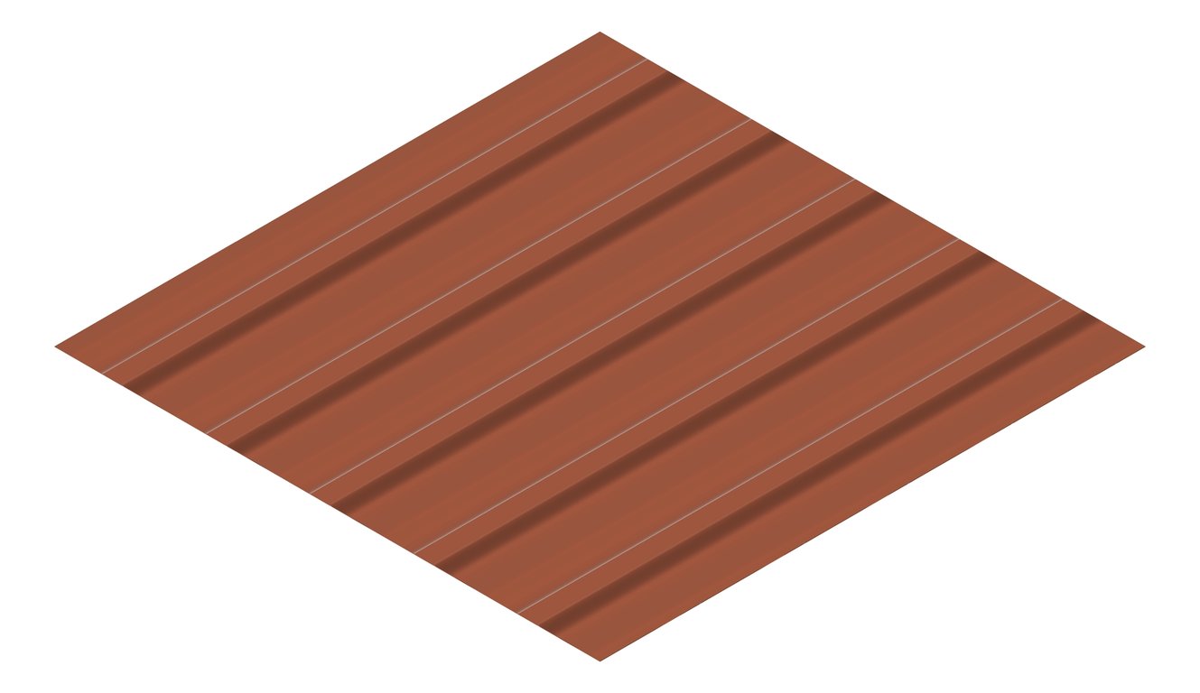 3D Presentation Image of Metal SheetCladding Lysaght TrimDek Aries
