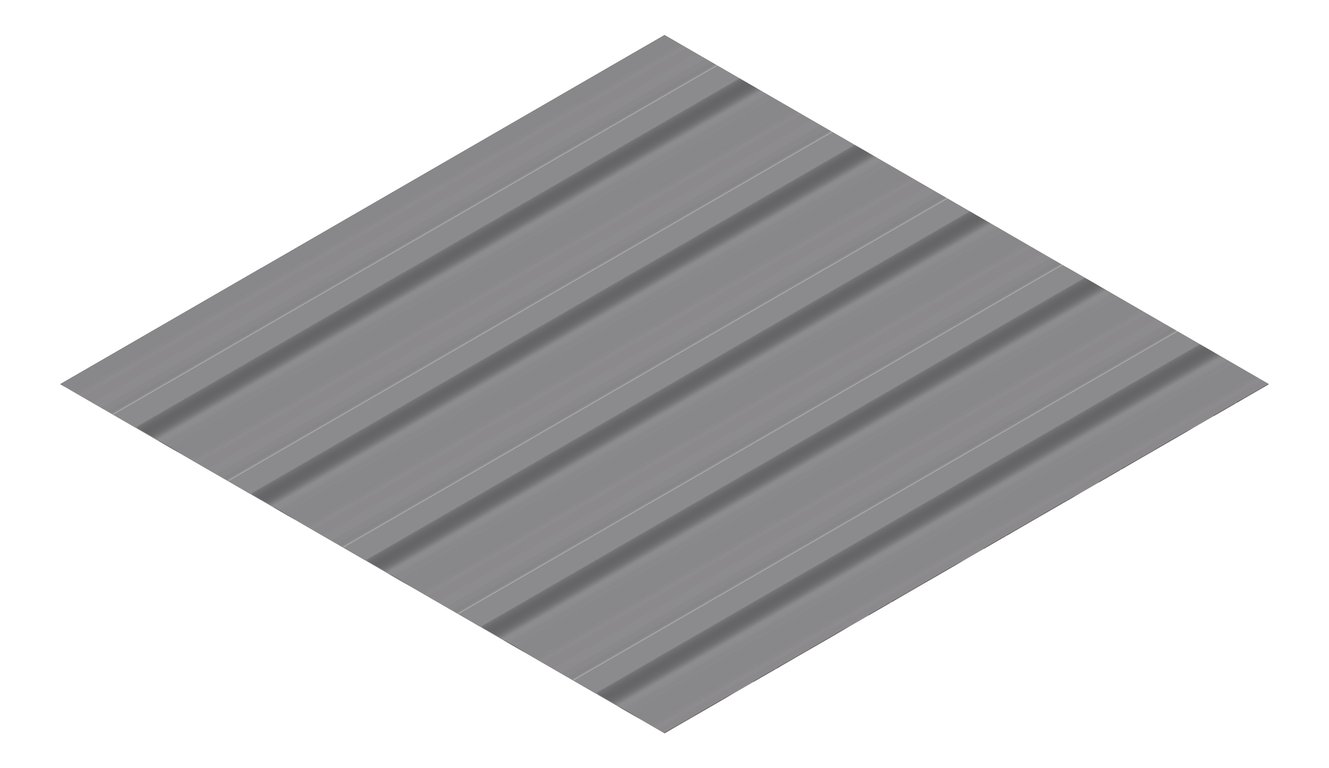 3D Presentation Image of Metal SheetCladding Lysaght TrimDek Basalt