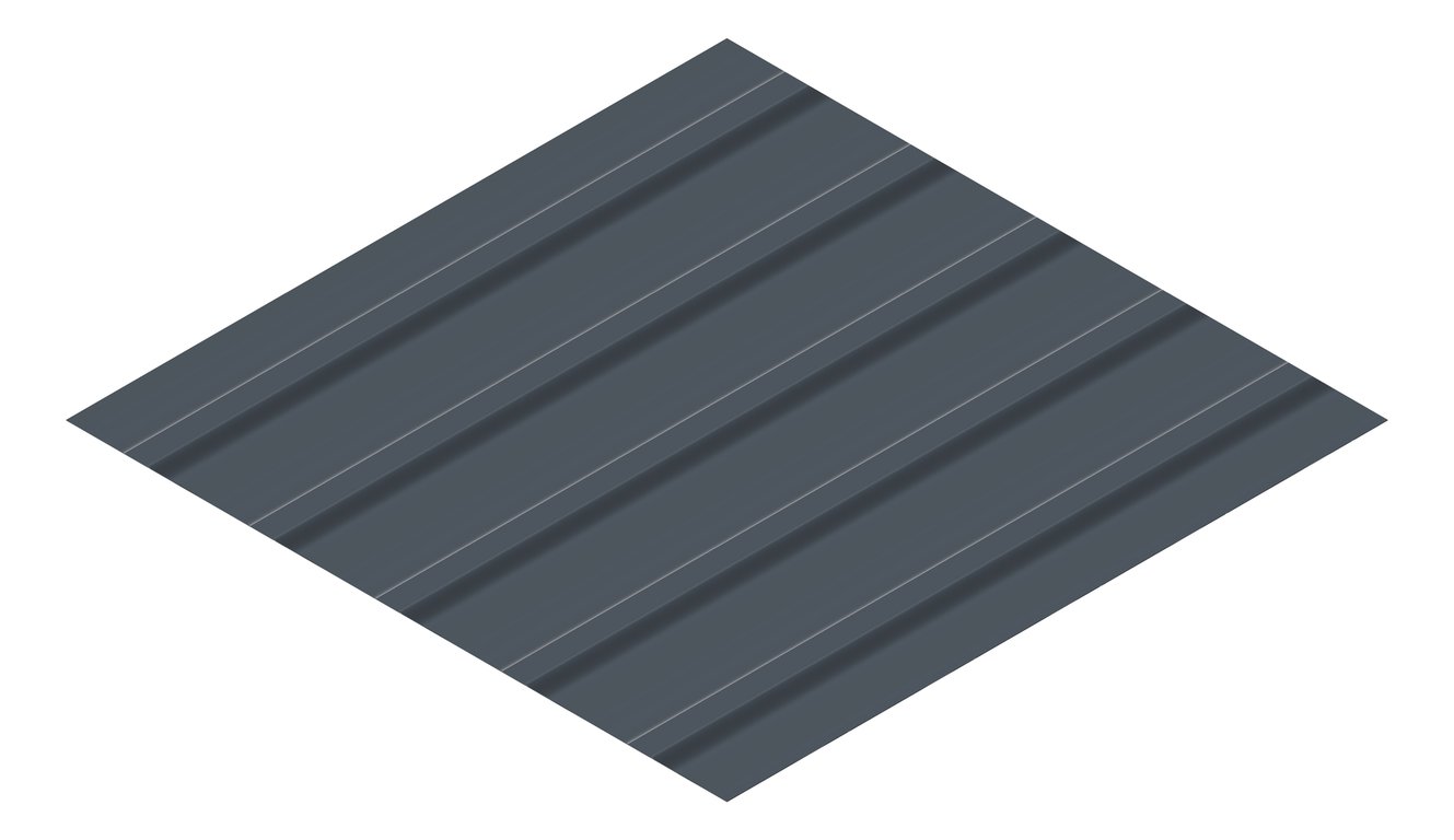 3D Presentation Image of Metal SheetCladding Lysaght TrimDek Celestian