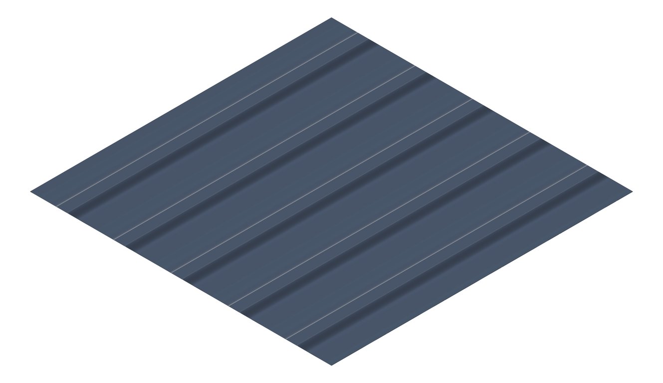 3D Presentation Image of Metal SheetCladding Lysaght TrimDek DeepOcean