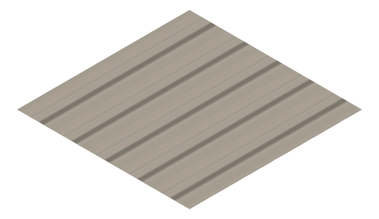 3D Presentation Image of Metal SheetCladding Lysaght TrimDek Gully