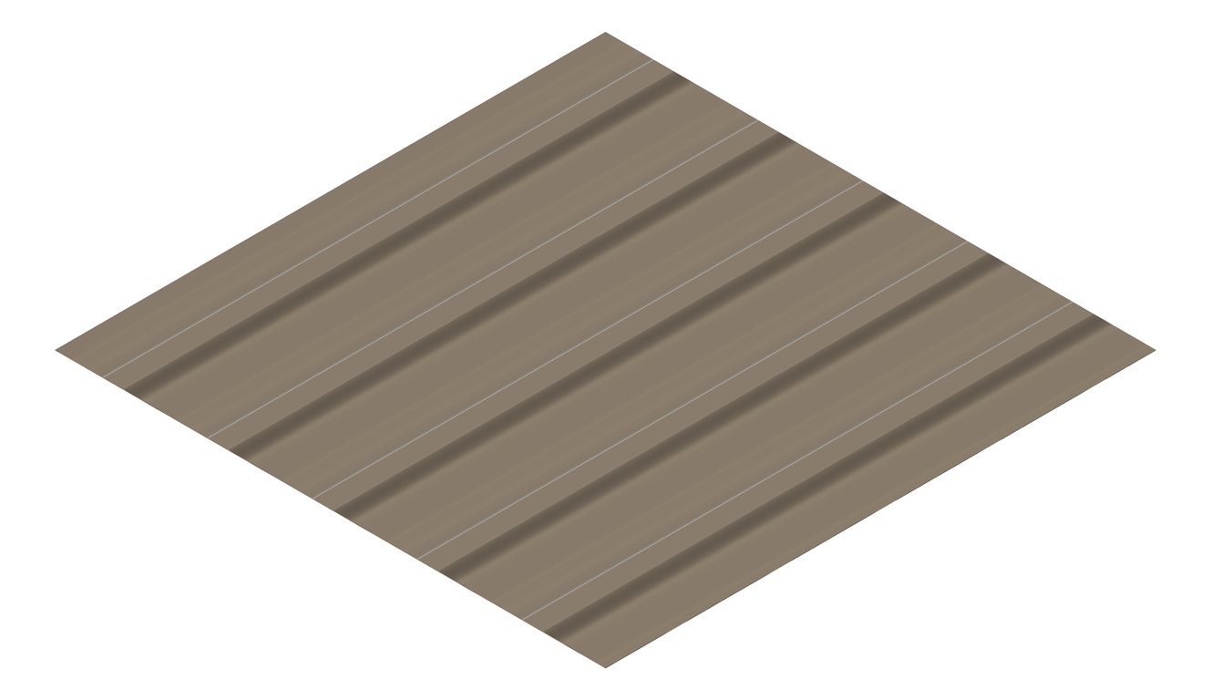3D Presentation Image of Metal SheetCladding Lysaght TrimDek Jasper