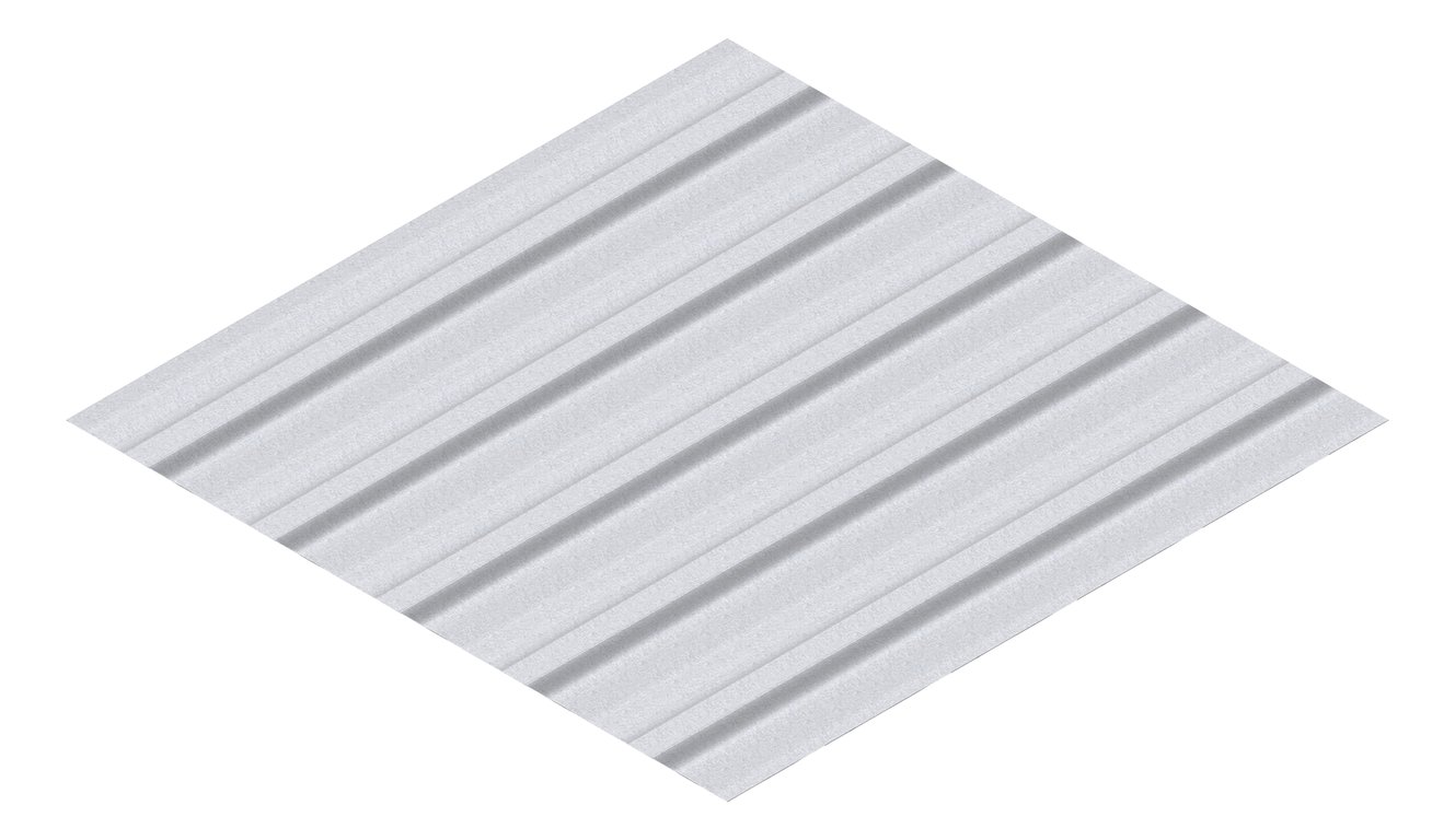 3D Presentation Image of Metal SheetCladding Lysaght TrimDek ZincalumeSteel