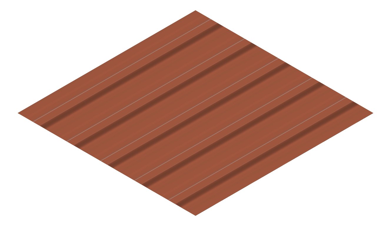 3D Presentation Image of Metal SheetCladding Lysaght TrimDek NT Aries