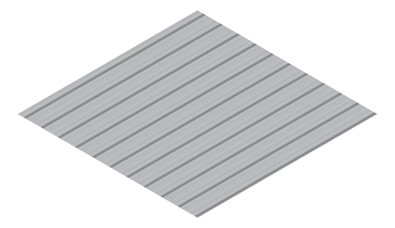 3D Presentation Image of Metal SheetCladding Lysaght TrimDek NT BluegumMatt