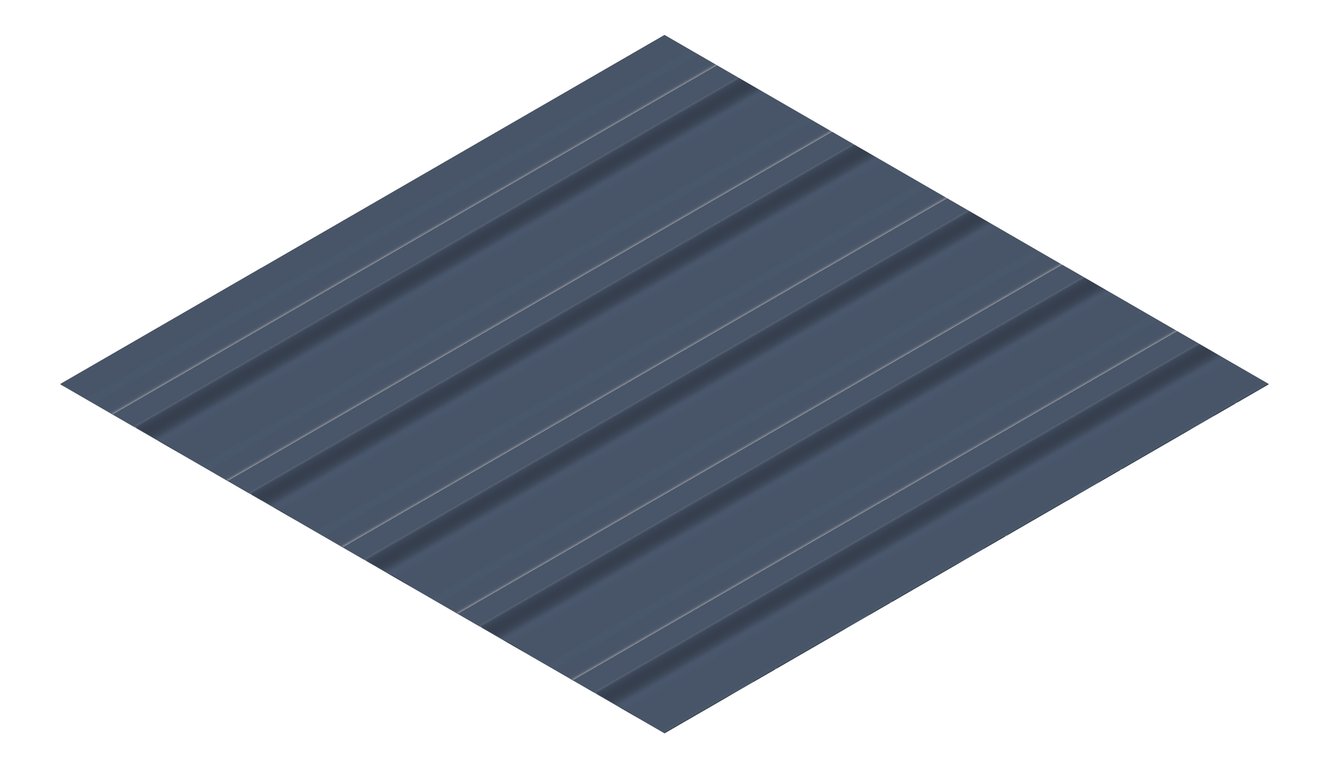 3D Presentation Image of Metal SheetCladding Lysaght TrimDek NT DeepOcean