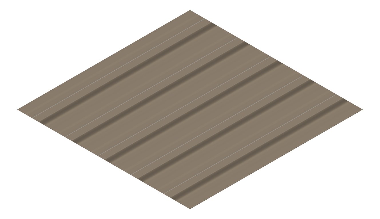 3D Presentation Image of Metal SheetCladding Lysaght TrimDek NT Jasper