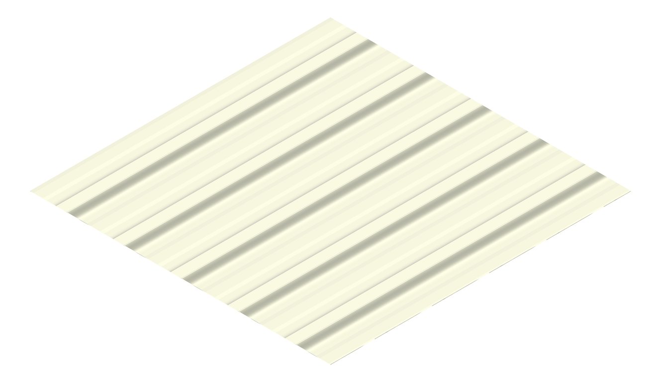 3D Presentation Image of Metal SheetCladding Lysaght TrimDek NT Rhea