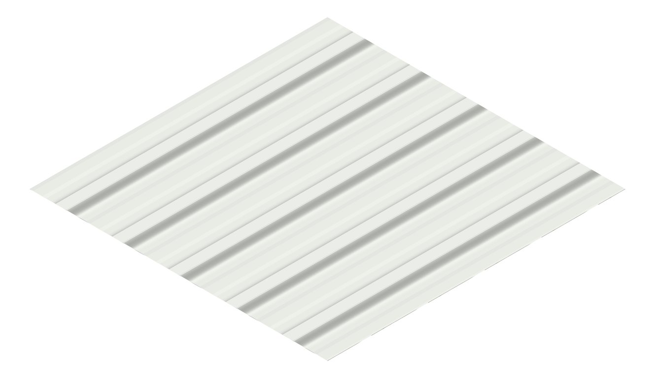 3D Presentation Image of Metal SheetCladding Lysaght TrimDek NT ShaleGrey