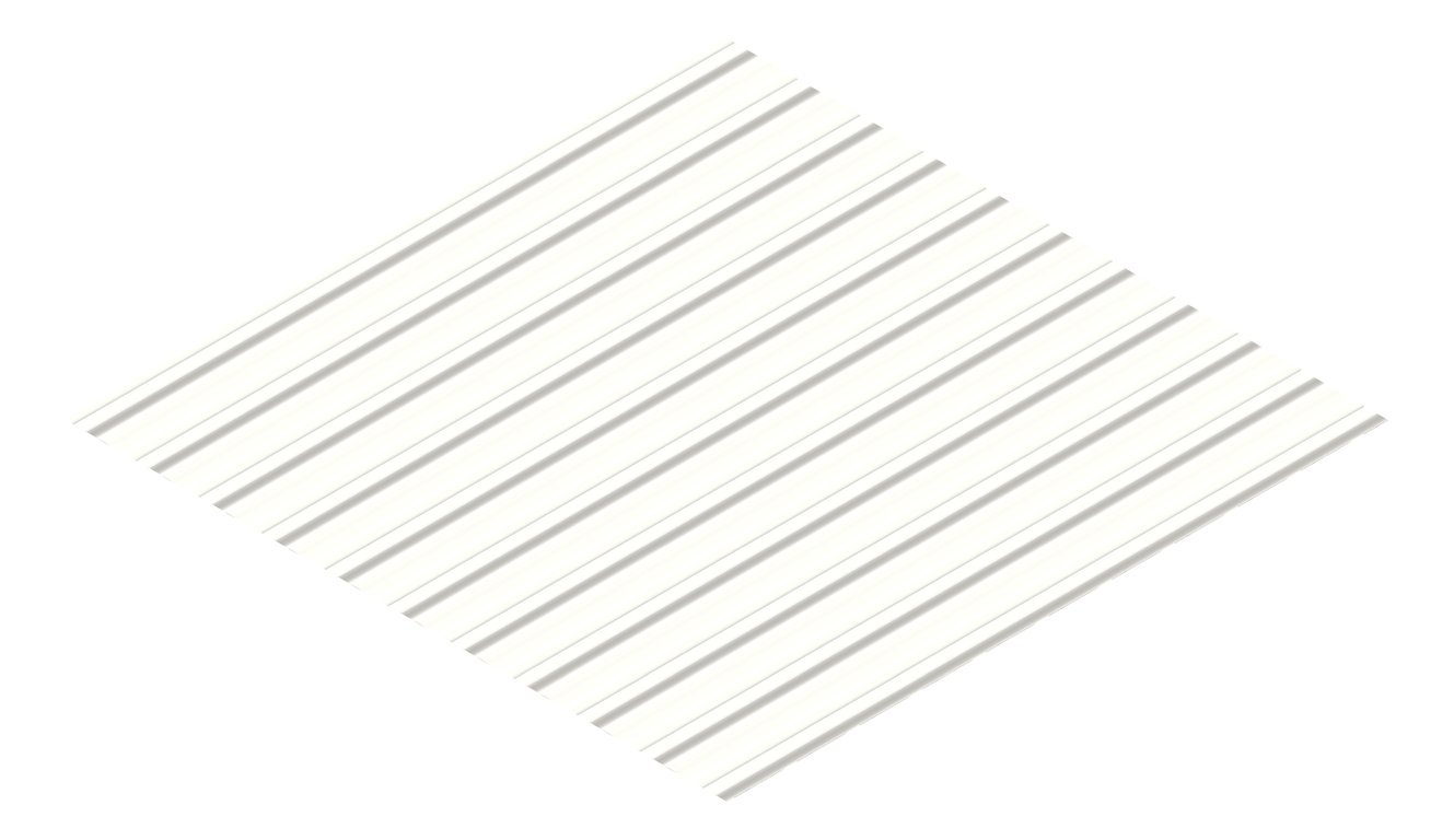 3D Presentation Image of Metal SheetCladding Lysaght TrimDek NT Southerly