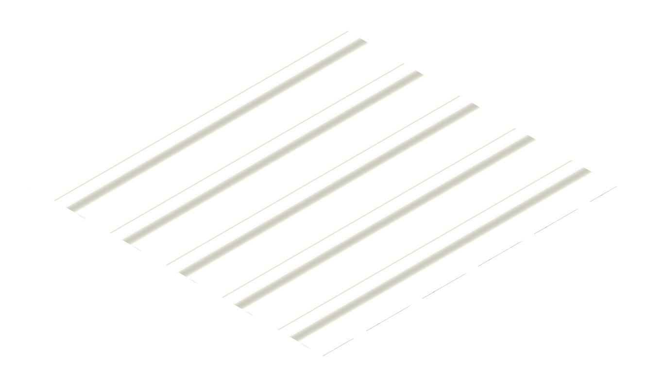 3D Presentation Image of Metal SheetCladding Lysaght TrimDek NT Surfmist