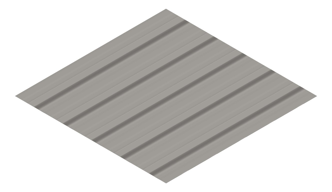 3D Presentation Image of Metal SheetCladding Lysaght TrimDek NT Wallaby