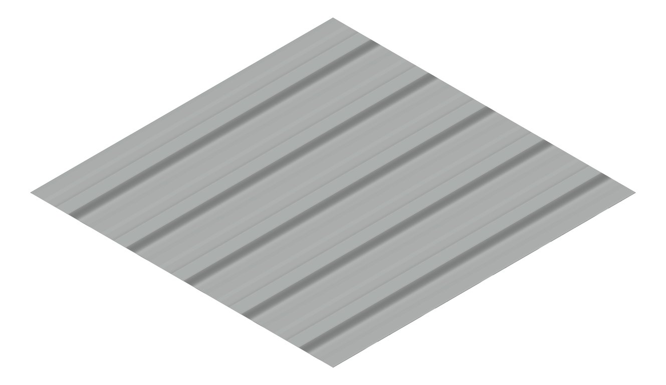 3D Presentation Image of Metal SheetCladding Lysaght TrimDek NT Windspray