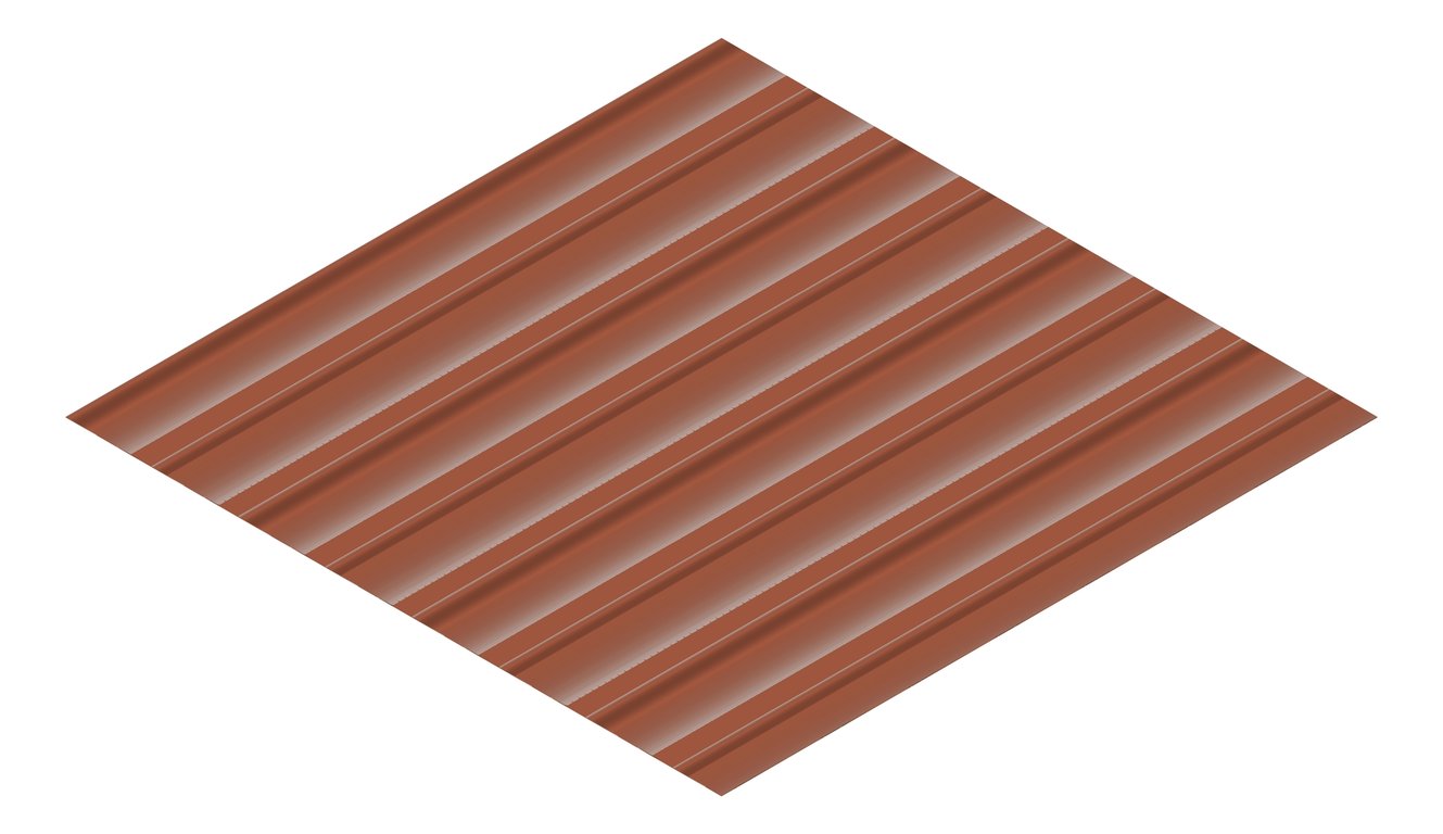 3D Presentation Image of Metal SheetCladding Lysaght Weatherline Aries
