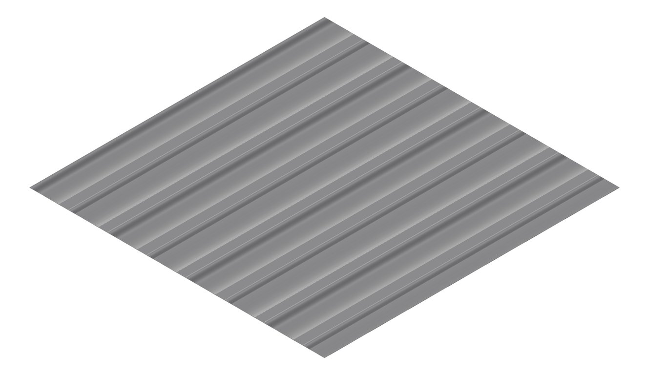 3D Presentation Image of Metal SheetCladding Lysaght Weatherline BasaltMatt